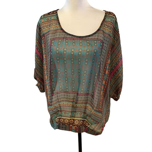 Nine West Vintage America Collection Medium Short Sleeve Top - Picture 1 of 4